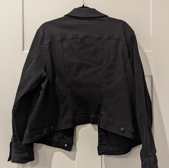 Women's Black Denim Jacket - Picture 5 of 5